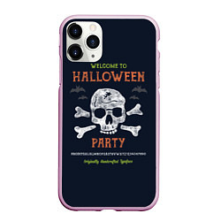 Чехол iPhone 11 Pro матовый Halloween Party, цвет: 3D-розовый