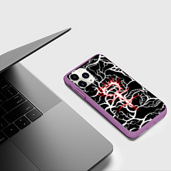Чехол iPhone 11 Pro матовый GHOSTEMANE, цвет: 3D-фиолетовый — фото 2