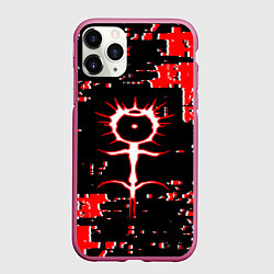 Чехол iPhone 11 Pro матовый GHOSTEMANE, цвет: 3D-малиновый