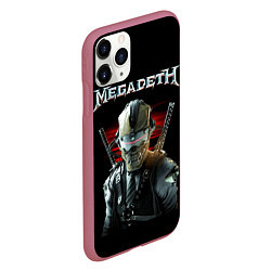 Чехол iPhone 11 Pro матовый Megadeth, цвет: 3D-малиновый — фото 2