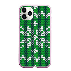 Чехол iPhone 11 Pro матовый Снежинка, цвет: 3D-розовый