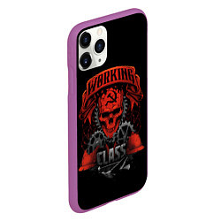 Чехол iPhone 11 Pro матовый РАБОЧИЙ КЛАСС, цвет: 3D-фиолетовый — фото 2