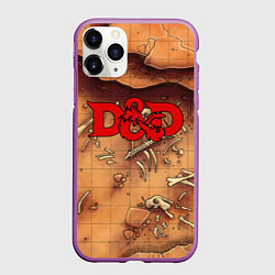 Чехол iPhone 11 Pro матовый Dungeons and Dragons D&D, цвет: 3D-фиолетовый