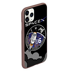 Чехол iPhone 11 Pro матовый Space X, цвет: 3D-коричневый — фото 2