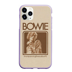 Чехол iPhone 11 Pro матовый Im Only Dancing - David Bowie, цвет: 3D-светло-сиреневый