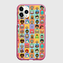 Чехол iPhone 11 Pro матовый Toca Life Worl