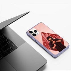 Чехол iPhone 11 Pro матовый Rap truth, цвет: 3D-светло-сиреневый — фото 2