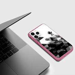 Чехол iPhone 11 Pro матовый ADIOS АДИОС, цвет: 3D-малиновый — фото 2