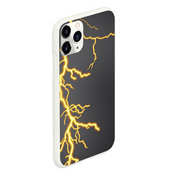 Чехол iPhone 11 Pro матовый Яркая молния, цвет: 3D-белый — фото 2