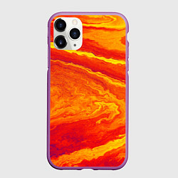 Чехол iPhone 11 Pro матовый ПЯТНО ЮПИТЕРА ОРАНЖЕВЫЙ ГРАНЖ