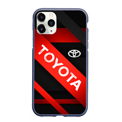 Чехол iPhone 11 Pro матовый TOYOTA LINES, цвет: 3D-серый