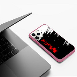 Чехол iPhone 11 Pro матовый Токийские мстители, цвет: 3D-малиновый — фото 2