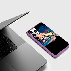 Чехол iPhone 11 Pro матовый Deep Purple - Stormbringer, цвет: 3D-фиолетовый — фото 2