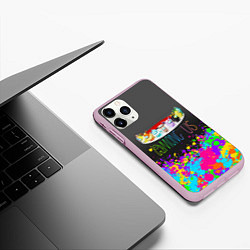 Чехол iPhone 11 Pro матовый Among Us Pokemon Покемон Z, цвет: 3D-розовый — фото 2