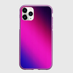 Чехол iPhone 11 Pro матовый Фиолетово-малиновый градиент, цвет: 3D-фиолетовый