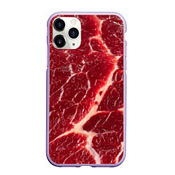Чехол iPhone 11 Pro матовый Мясо на Хэллоуин, цвет: 3D-светло-сиреневый