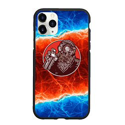 Чехол iPhone 11 Pro матовый Постапокалипсис сталкер, цвет: 3D-черный