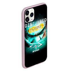 Чехол iPhone 11 Pro матовый The Sickness - Disturbed, цвет: 3D-розовый — фото 2