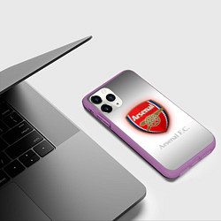 Чехол iPhone 11 Pro матовый F C Arsenal, цвет: 3D-фиолетовый — фото 2