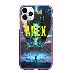 Чехол iPhone 11 Pro матовый APEX Legends boom, цвет: 3D-фиолетовый