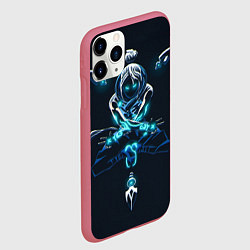 Чехол iPhone 11 Pro матовый Рэйф, цвет: 3D-малиновый — фото 2