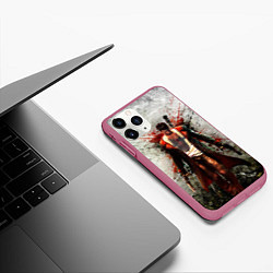 Чехол iPhone 11 Pro матовый Dante Definitive W, цвет: 3D-малиновый — фото 2