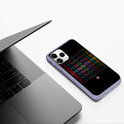 Чехол iPhone 11 Pro матовый DYNAMITE BTS, цвет: 3D-светло-сиреневый — фото 2