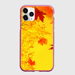 Чехол iPhone 11 Pro матовый ОСЕННИЕ ЦВЕТА ЗОЛОТАЯ ОСЕНЬ