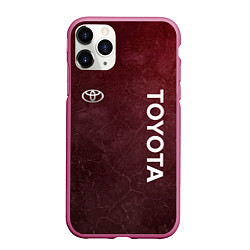 Чехол iPhone 11 Pro матовый TOYOTA RED GRUNGE