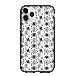 Чехол iPhone 11 Pro матовый Patern Halloween 9, цвет: 3D-черный