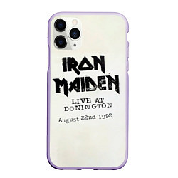 Чехол iPhone 11 Pro матовый Live at Donington - Iron Maiden, цвет: 3D-светло-сиреневый
