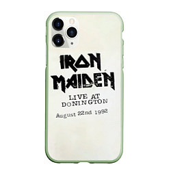 Чехол iPhone 11 Pro матовый Live at Donington - Iron Maiden, цвет: 3D-салатовый