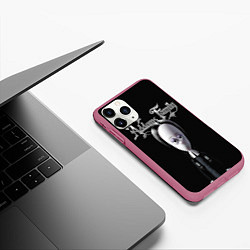Чехол iPhone 11 Pro матовый Семейка Аддамс Addams Family, цвет: 3D-малиновый — фото 2