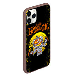 Чехол iPhone 11 Pro матовый Тыква мумия, цвет: 3D-коричневый — фото 2