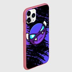 Чехол iPhone 11 Pro матовый Geometry Dash, цвет: 3D-малиновый — фото 2