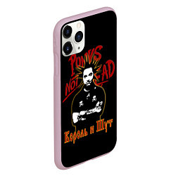 Чехол iPhone 11 Pro матовый Punks Not Dead КиШ, цвет: 3D-розовый — фото 2