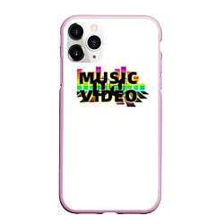 Чехол iPhone 11 Pro матовый Merch - DJ MUSICVIDEO, цвет: 3D-розовый