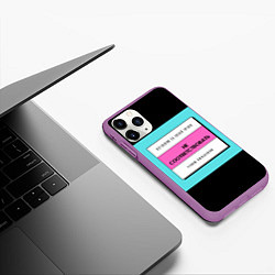 Чехол iPhone 11 Pro матовый Оставляю за собой право не соответствовать чужим о, цвет: 3D-фиолетовый — фото 2