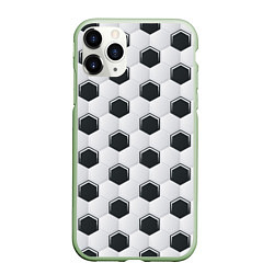 Чехол iPhone 11 Pro матовый Текстура футбольного мяча