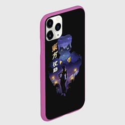 Чехол iPhone 11 Pro матовый Джоске Хигашиката Джо Джо, цвет: 3D-фиолетовый — фото 2