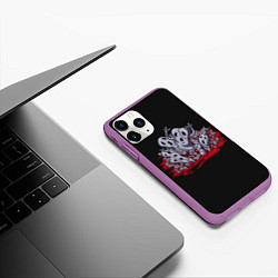 Чехол iPhone 11 Pro матовый Metallica Jo Jo, цвет: 3D-фиолетовый — фото 2