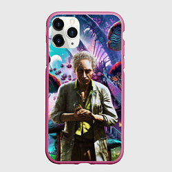 Чехол iPhone 11 Pro матовый MushroomTrip, цвет: 3D-малиновый