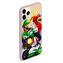 Чехол iPhone 11 Pro матовый MarioHelmet, цвет: 3D-розовый — фото 2