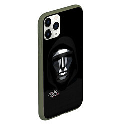 Чехол iPhone 11 Pro матовый ИГРА В КАЛЬМАРА МАСКА РАСПОРЯДИТЕЛЯ, цвет: 3D-темно-зеленый — фото 2