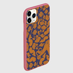 Чехол iPhone 11 Pro матовый Морская гуашь, цвет: 3D-малиновый — фото 2