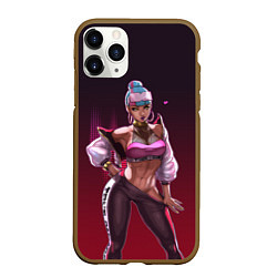 Чехол iPhone 11 Pro матовый League of Legends Qiyana