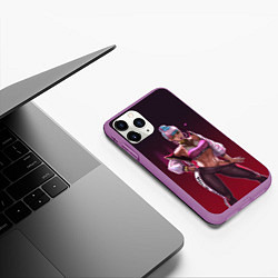 Чехол iPhone 11 Pro матовый League of Legends Qiyana, цвет: 3D-фиолетовый — фото 2