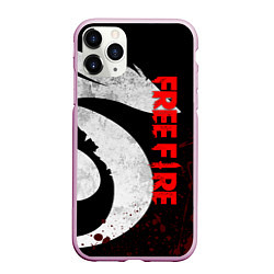 Чехол iPhone 11 Pro матовый GARENA FREE FIRE, ЛОГО ИГРЫ ДРАКОН, цвет: 3D-розовый