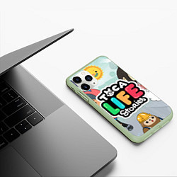 Чехол iPhone 11 Pro матовый Toca Life: Stories, цвет: 3D-салатовый — фото 2