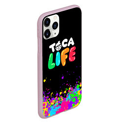 Чехол iPhone 11 Pro матовый Toca Life, цвет: 3D-розовый — фото 2